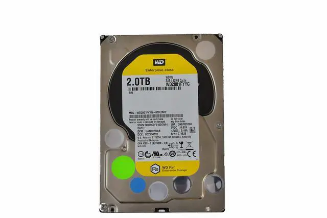Alt view image 5 of 5 - WD RE SAS 2 TB Enterprise Hard Drive: 3.5 Inch, 7200 RPM, SAS, 32 MB Cache - WD2001FYYG