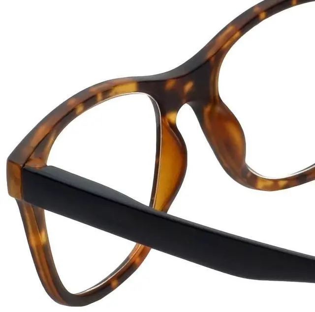 Alt view image 5 of 5 - Magz Chelsea Cateye Blue Light Reading Glasses +1.50 Tortoise Havana Readers Men Women Neck Hanging Magnetic Rear Connecting