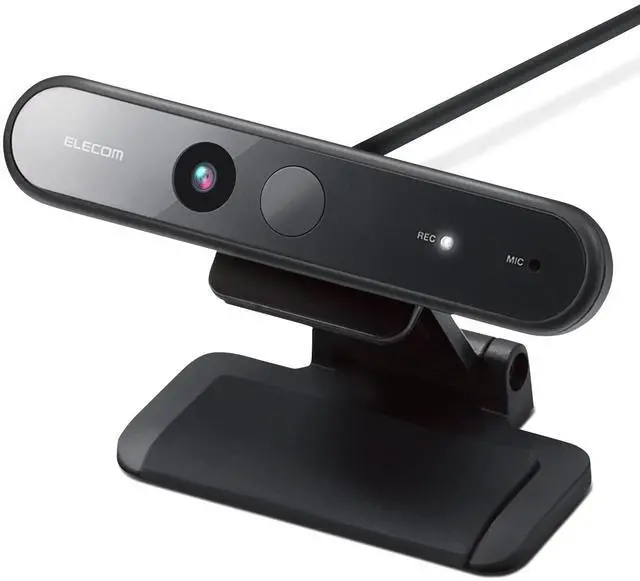 Main image of ELECOM Facial Recognition Webcam, Windows Hello Full HD 1080P 30FPS, Streaming, Compatible with Windows 11, Windows 10, Easy Login for Desktop & Laptop (UCAM-CF20FBBK)