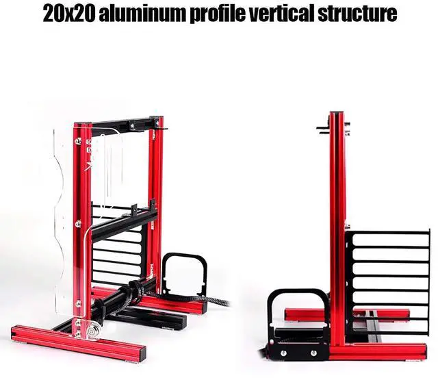 Alt view image 4 of 5 - DIY Computer Motherboard Case Rack, Motherboard Chassis Set, Creative Personality ATX/M-ATX/ITX Open Air Frame Chassis Bracket, Vertical Overclocking