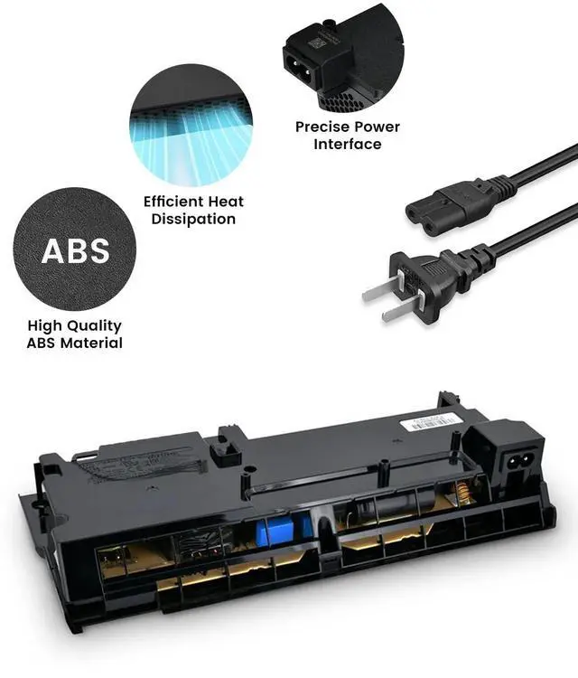 Alt view image 4 of 5 - LHM for PS4 Pro Power Supply Replacement ADP-300FR with Power Cord, for CUH-72xx Series Host Source Replacement