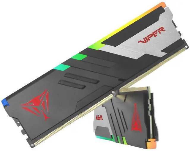Alt view image 5 of 5 - Patriot Viper Venom RGB DDR5 RAM 48GB (2X24GB) 6400MHz CL32 UDIMM Desktop Gaming Memory Kit Compatible with Intel XMP - PVVR548G640C32K