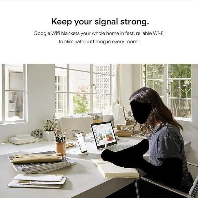 Alt view image 3 of 5 - Google WiFi - AC1200 - Mesh WiFi Router System Bundle (3-Pack) - 4500 Sq Ft Coverage - Retail Packaging - Easy Setup, Seamless Signal for Smart Home Devices - Snow