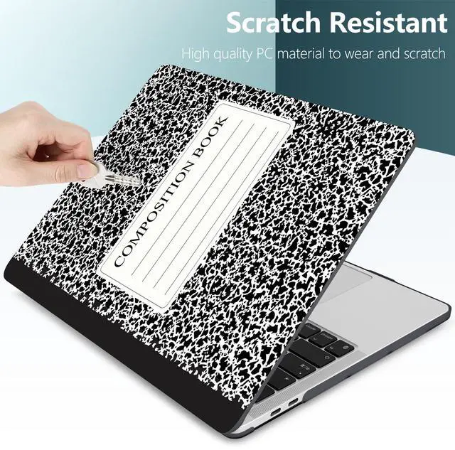 Alt view image 5 of 5 - DONGKE for MacBook Pro 13 Inch Case 2023 2022-2016 Release M2 A2338 M1 A2251 A2289 A2159 A1989 A1706 Touch Bar & Touch ID, Hard Case Shell with USB C to USB Adapter&Keyboard Cover, Composition Book