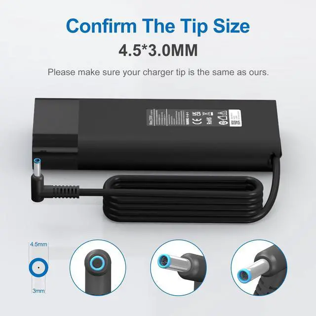 Alt view image 4 of 5 - 230W Laptop Charger for HP Omen 17 16 15,Victus by HP Gaming Laptop 16,ZBook Fury 16 G8 G9 G10 11.8A AC Power Supply Adapter