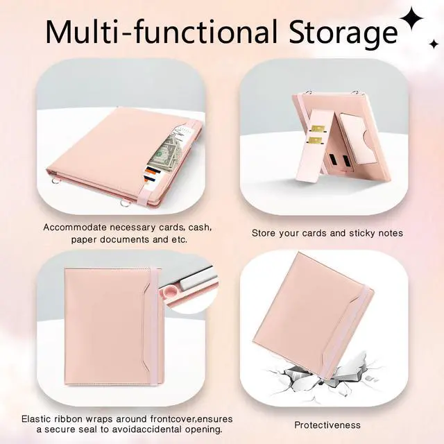 Alt view image 3 of 5 - E NET-CASE Case for Remarkable 2 Paper Tablet - Business Design Protective Stand Cover with Pen Holder/Hand Strap/Carrying Shoulder Strap & Auto Sleep/Wake for 10.3" 2020 Released (Pink)