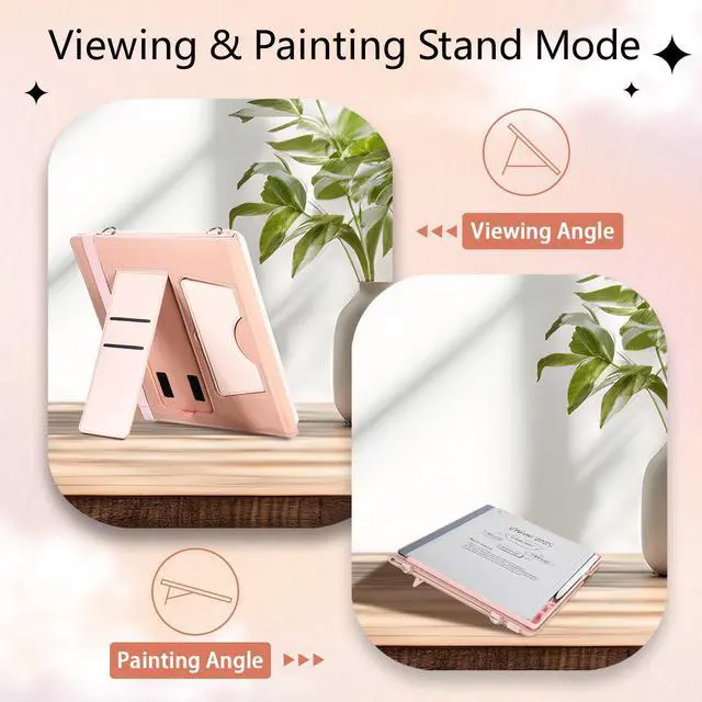 Alt view image 2 of 5 - E NET-CASE Case for Remarkable 2 Paper Tablet - Business Design Protective Stand Cover with Pen Holder/Hand Strap/Carrying Shoulder Strap & Auto Sleep/Wake for 10.3" 2020 Released (Pink)