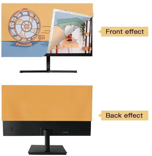 Alt view image 3 of 5 - WAYUTO 3Pcs Computer Dust Cover Set Keyboard Computer Host Pc Monitor Tower Protector Dust Proof Computer Case Covers for Desktop CPU Dinosaur 32Inch