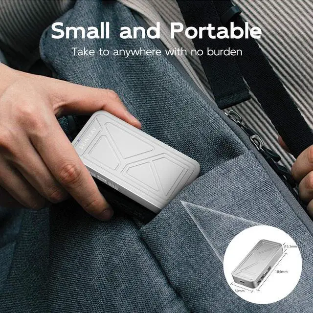 Alt view image 5 of 5 - SEINIKAY 40Gbps M.2 NVME Enclosure with Cooling Fan,USB4.0 External Aluminum SSD Enclosure,Compatible with Thunderbolt 4/3/USB3.2/3.1/3.0/2.0