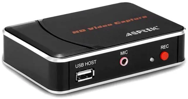 Main image of 1080P HDMI Video Capture Card HD Game Recorder Compatible with Xbox One/360/ PS4/ Wii U/Nintendo Switch and Support Mic in for Commentary - No PC Required