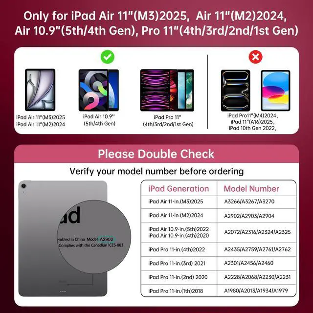 Alt view image 2 of 5 - GUSGU for iPad Air 11 Inch (M3/M2,2025/2024) Transperant Case with Wireless Keyboard, 7 Color Backlight, Trackpad, 360°Rotating Stand for 10.9" iPad Air 5th/4th, 11" iPad Pro 4/3/2/1 Case, Cyberpunk