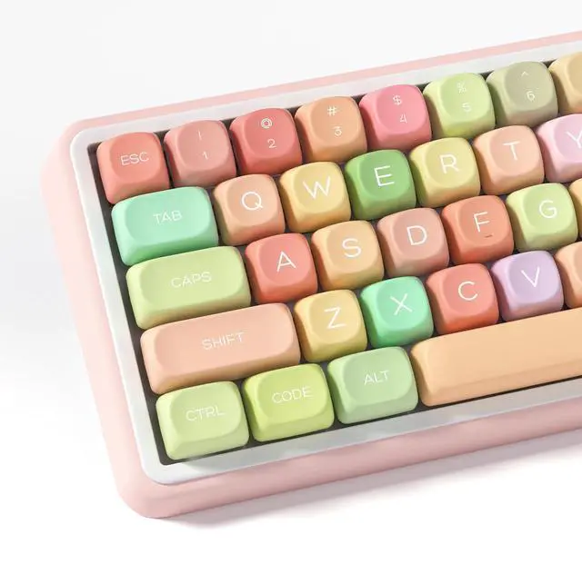 Main image of dagaladoo Cute Candy keycap Set,dye sub pbt keycaps,MOA Profile Custom keycaps, Rainbow Keyboard Key Cap for Cherry Gateron MX Switches Mechanical Keyboards(134 Keys)