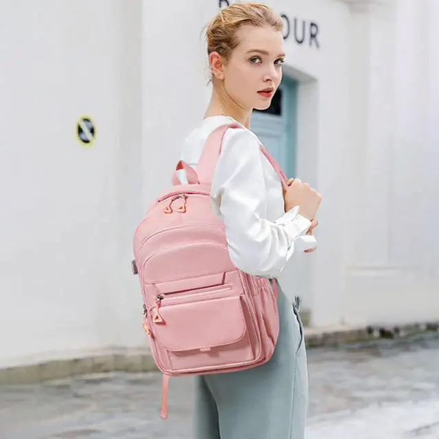 Alt view image 2 of 5 - GAEKEAO Commuter Laptop Backpack 15.6" Laptop Sleeve, Large Main Compartment for Everyday Carry, One Size - Pink