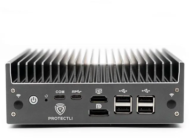 Alt view image 2 of 5 - Protectli Vault Pro VP2440-4 Port, Micro Appliance/Mini PC - Intel N150, 2X 10G SFP+ NICs, 2X 2.5G NICs, DDR5 RAM, 32GB eMMC on-Board, M.2 SATA SSD Storage, AES-NI, 8GB RAM, 250GB SSD