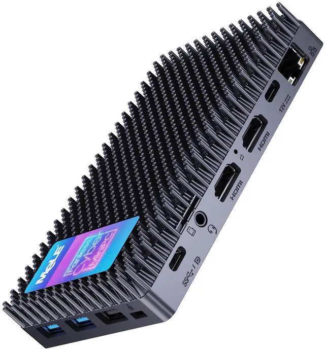 Main image of MeLE Cyber X1 Fanless Mini PC, 32GB LPDDR5 512GB ROM Micro PC, Twin Lake N150(up to 3.6GHz) USB-C 2 X HDMI 4K@60 Triple Display Small Form Factor Desktop Computers with VESA Mount for Home/Office