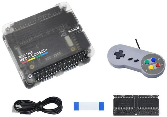 Main image of Sipeed Tang Console FPGA Retro Game Console - Tang Mega 60K/138K SOM BL616 MCU - USB3.0 HDMI Output - PMOD x2 40Pin x2, Linux Dev Board Developer Kit for FPGA IDE Programming (138K SoM, Retro Console)