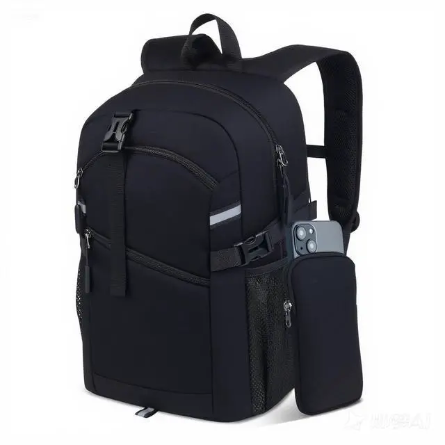 Main image of ODSSTAIPS Small Hiking Backpack, 20L Lightweight Travel Daypack with Phone Pocket, Perfect for Men and Women  Ideal for Hiking, Traveling, and Outdoor Adventures,Black