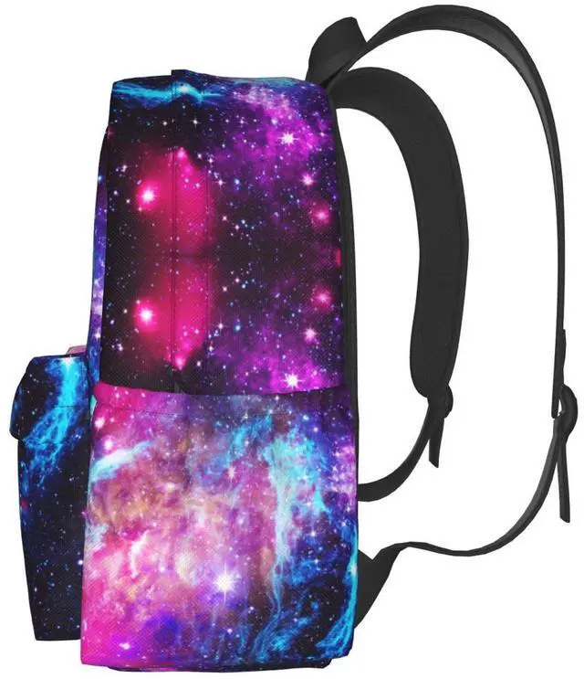 Alt view image 2 of 5 - Jbofyee Bursting Galaxy Laptop Backpack For Men Women, Lightweight Daypack Bookbag For Daily Commutes Business Travel Hiking