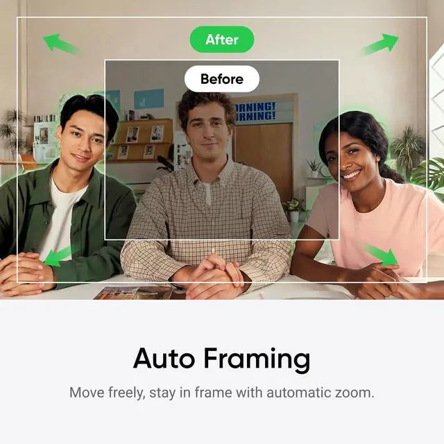Alt view image 5 of 5 - Insta360 Link 2C Tripod Bundle - 4K Webcam for PC/Mac, 1/2" Sensor, Auto Framing, HDR, AI Noise-Canceling Mic, Gesture Control for Streaming, Video Calls, Gaming, Works with Zoom, Teams, Twitch & More