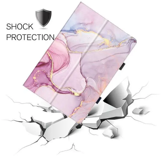 Alt view image 3 of 4 - zukof Case for Onn 10.1 inch Tablet 2024 Mode with Screen Protector, Magnetic Stand PU Leaterh Flip Cover and 2 Tempered Glass Screen Protectors for Surf Onn. 10 Tablet 4th Gen (Marble)