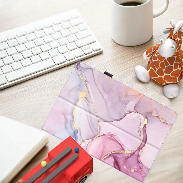 Alt view image 4 of 4 - zukof Case for Onn 10.1 inch Tablet 2024 Mode with Screen Protector, Magnetic Stand PU Leaterh Flip Cover and 2 Tempered Glass Screen Protectors for Surf Onn. 10 Tablet 4th Gen (Marble)