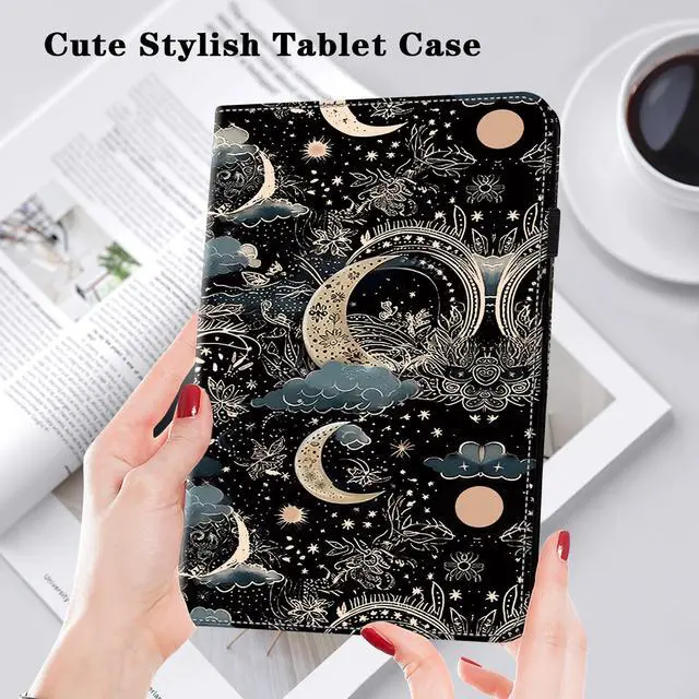 Alt view image 2 of 5 - VODEFOX Case for 7" Kindle Paperwhite 12th Generation 2025/2024 & Kindle Colorsoft Signature Edition 2024,PU Leather Cover for Kindle Paperwhite Signature 2024 7 Inch - Moon