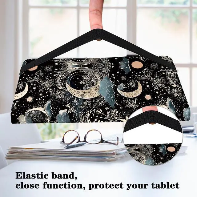 Alt view image 5 of 5 - VODEFOX Case for 7" Kindle Paperwhite 12th Generation 2025/2024 & Kindle Colorsoft Signature Edition 2024,PU Leather Cover for Kindle Paperwhite Signature 2024 7 Inch - Moon