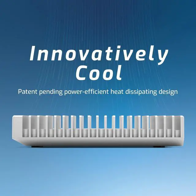 Alt view image 5 of 5 - OWC Express 1M2 80Gb/s Portable NVMe SSD USB4 (Thunderbolt Compatible/USB-C) Ultra Fast External SSD Drive with Aluminum Heat Sink Enclosure (Enclosure Only)