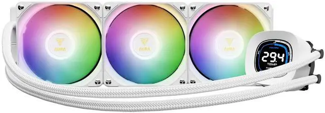 Main image of GAMDIAS Aura GL360 Digital WH AIO PC CPU Liquid Cooler