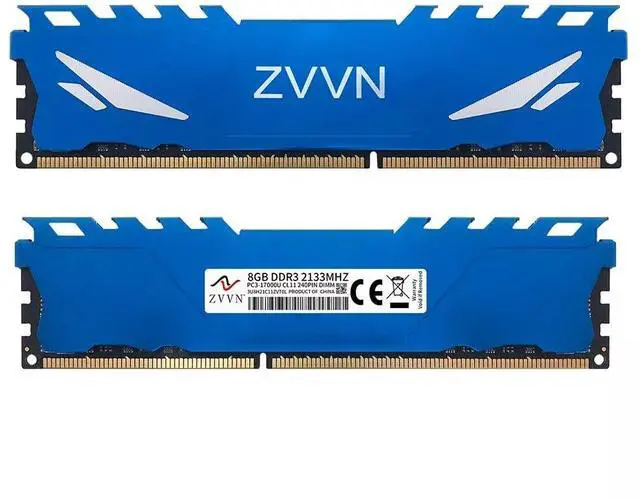 Alt view image 3 of 5 - 16GB (2 x 8GB) DDR3 2133MHz OC (PC3 17000U) 240Pin DIMM Arbeitsspeicher Computer Desktop Memory Module Ram Upgrade (2133Mhz, Blue)