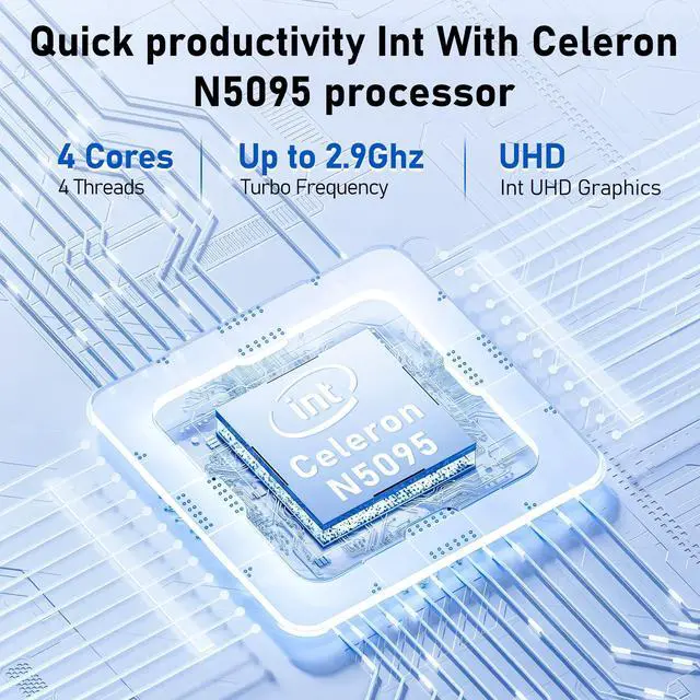 Alt view image 2 of 5 - FUNYET Laptop Computer, N5095 Gaming Laptop(up to 2.9Ghz), 14 Inch FHD Display(1920 x 1080), 16GB RAM 1TB SSD, Supports 180 Angle Opening, Bluetooth, Win 11 Pro.