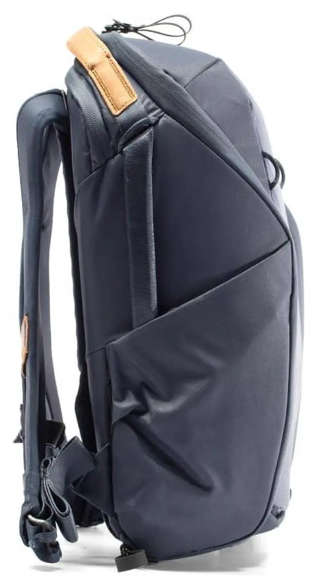 Alt view image 3 of 5 - Peak Design Everyday Backpack Zip 15L, Midnight, 270-Degree Zip, Dual Side Pockets, FlexFold Dividers, Fits 15" Laptop, For Camera Carry, Daily Commutes or Travel, Versatile Backpack for Men and Women