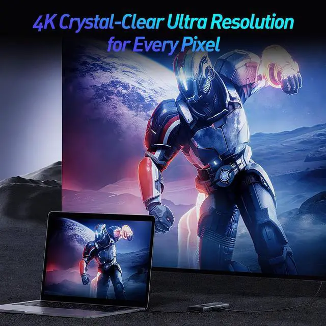 Alt view image 3 of 5 - GOAKICHGO USB C Docking Station HDMI Display, 10-in-1,Laptop Multiport Adapter, USB A and C 3.0 Ports, SD/Micro SD Card, PD100W Fast Charging, Compatible with MacBook/Dell/HP/Lenovo ThinkPad/Surface