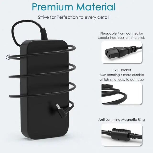 Alt view image 5 of 5 - Cemady 230W 180W Charger for Asus ProArt StudioBook Pro 17 W700G3T Gaming Laptop 240W ADP-240EB B ADP-230GB B Power Supply Adapter Cord