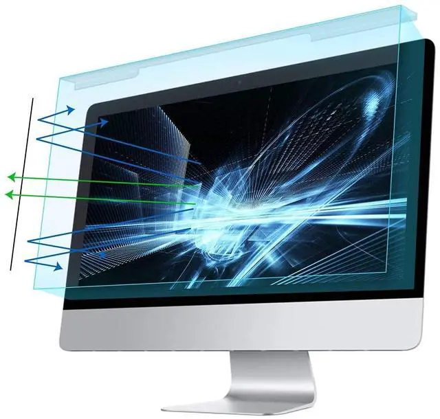 Main image of MOSISO 20-22 inch Computer Blue Light Blocking Screen Protector Anti-UV Eye Protection Filter Film Panel for Diagonal 20,21.5,22 inch 16:9 Widescreen Desktop PC LED Monitor(19.29 x 12.48 inch/L x W)