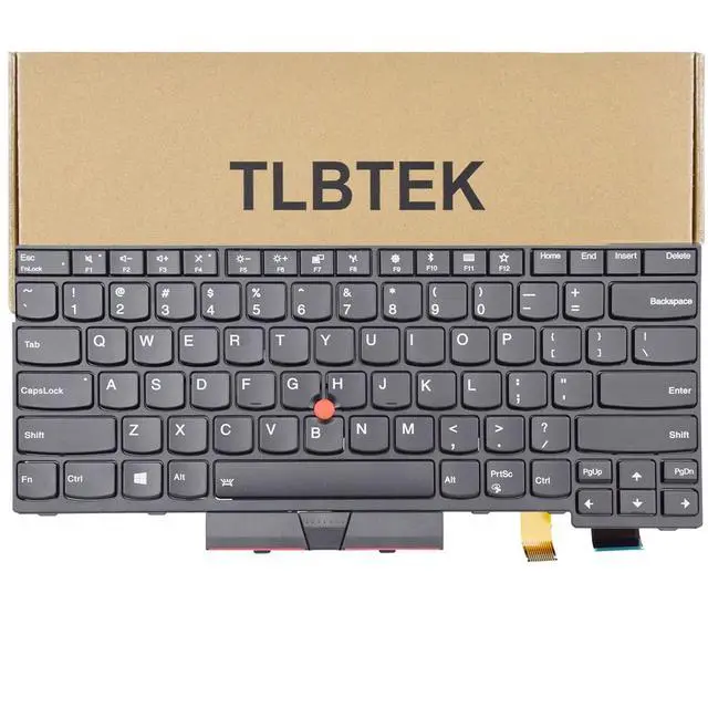 Main image of TLBTEK Backlight Laptop Keyboard Replacement with Pointer Compatible with Lenovo IBM Thinkpad T470 T480 A475 A485 Series Laptop