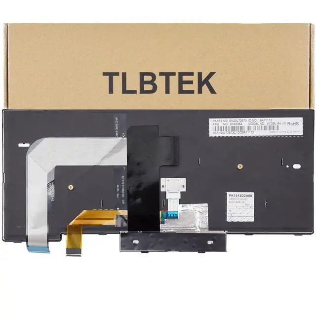 Alt view image 2 of 5 - TLBTEK Backlight Laptop Keyboard Replacement with Pointer Compatible with Lenovo IBM Thinkpad T470 T480 A475 A485 Series Laptop