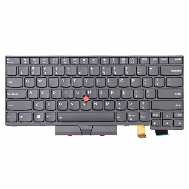 Alt view image 4 of 5 - TLBTEK Backlight Laptop Keyboard Replacement with Pointer Compatible with Lenovo IBM Thinkpad T470 T480 A475 A485 Series Laptop