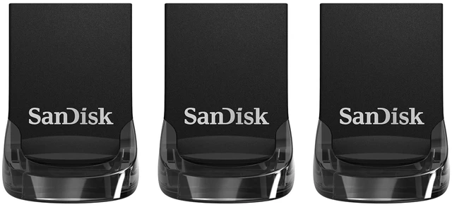 Main image of SANDISK 32GB 3-Pack Ultra Fit USB 3.1 Flash Drive (3x32GB) - SDCZ430-032G-G46T