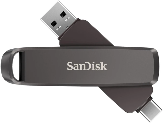Main image of SANDISK 2TB Extreme PRO Dual Drive- Up to 1,000MB/s, USB Type-C, and USB Type-A, High-Performance Flash Drive - SDDDE1-2T00-G46