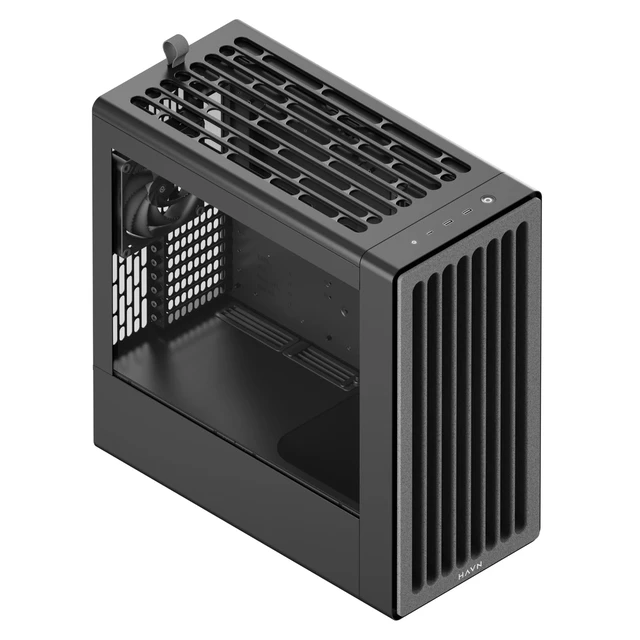Alt view image 5 of 5 - HAVN BF360 Mid Tower Series (BF360 Flow, Black)