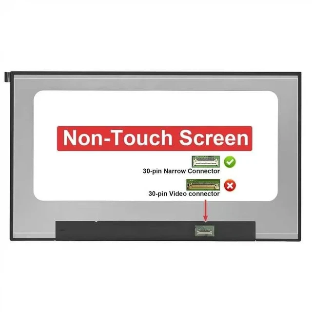 Main image of Screen Replacement NV156FHM-N6 B156HCE-G72 for DELL V5C3N 0V5C3N 0C9PFN 0KR1V0 0V3NPM GGJCW 0GGJCW 07GHDP 15.6" FHD 1920x1080 30 Pins Narrow Connector LCD Non-Touch Screen Display Panel