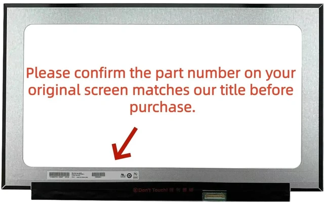 Main image of WGY NE156FHM-NX2 for Dell Inspiron 3520 15.6" FHD IPS LCD Screen 1920x1080 40pins 144Hz 0D2W2X D2W2X