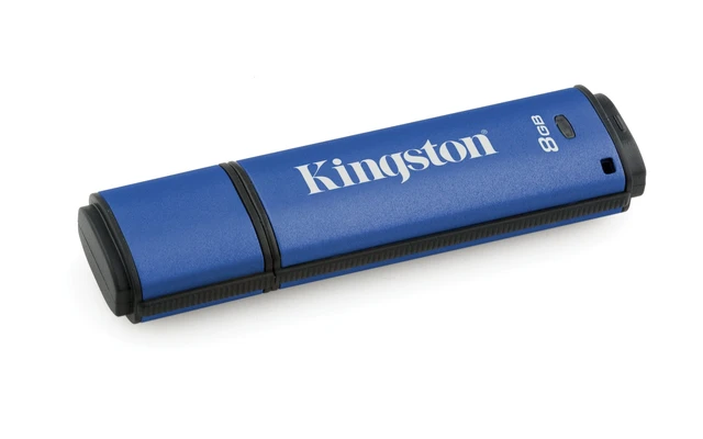 Alt view image 2 of 2 - Kingston Digital 8GB Data Traveler AES Encrypted Vault Privacy 256Bit 3.0 USB Flash Drive (DTVP30/8GB)
