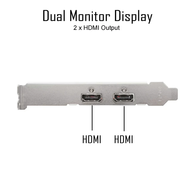 Alt view image 3 of 5 - Radeon HD 6570 Graphics Card, Dual HDMI, 1G GDDR3 64-bit, Video Cards PC