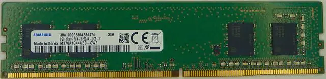 Main image of 8GB DDR4 3200MHz PC4-25600 1.2V 1Rx16 288-Pin UDIMM Desktop RAM Memory Module M378A1G44AB0-CWE