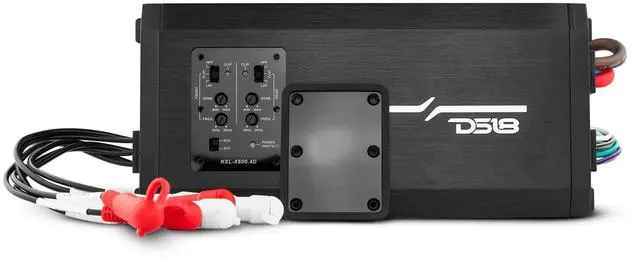 Main image of DS18 NXL-X600.4D 4-Channel Marine Amplifier - Compact Class D Full-Range IP67 Waterproof Amp 4 Ohms 150x4 RMS 1600W Great for Boats, Motorsports, Motorcycles, and All Elements Applications