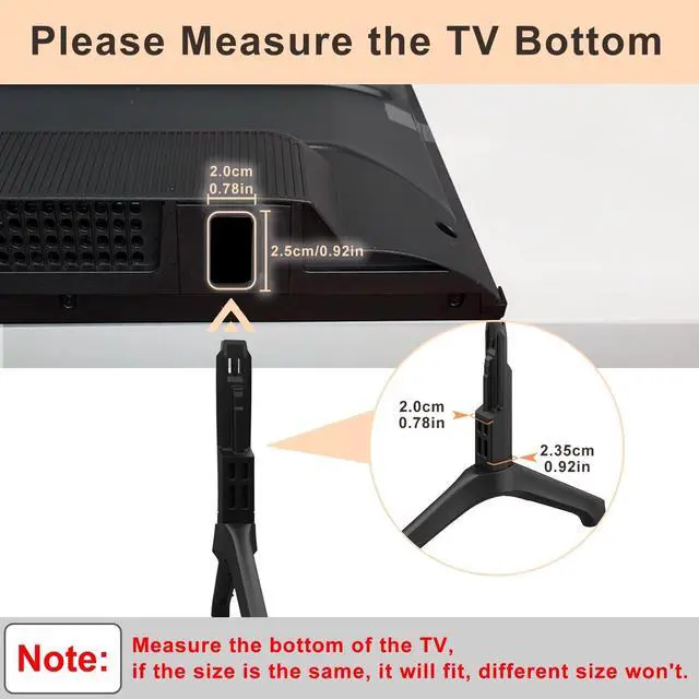 Alt view image 3 of 5 - TV Stand for Samsung TV Legs Replacement, for UN55TU7000FXZA UN50TU7000FXZA UN58TU7000FXZA UN50TU700DFXZA UN55TU700DFXZA UN58TU700DFXZA UN50TU8000FXZA LH55BETHLGFXGO, Only for Models We Listed,