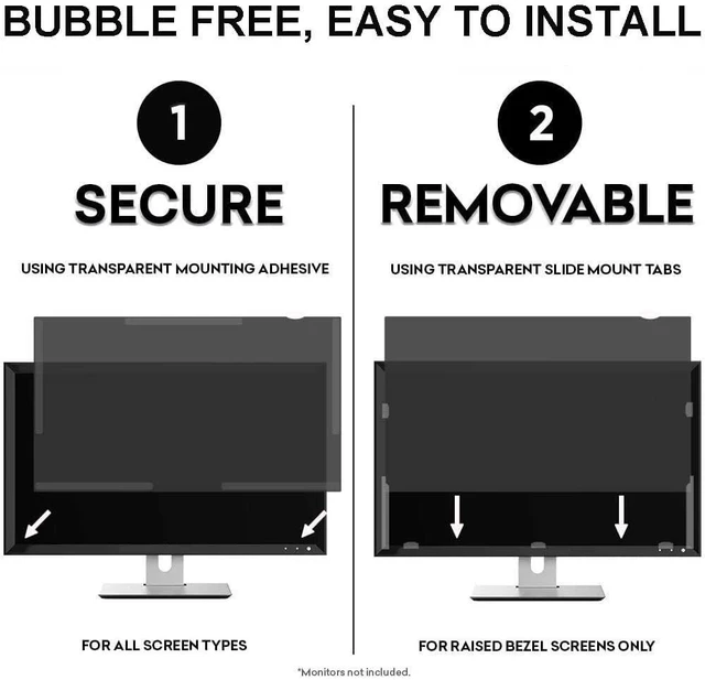 Alt view image 3 of 5 - TYLGDSGS 32 Inch Computer Monitor Privacy Screen for Widescreen Monitors