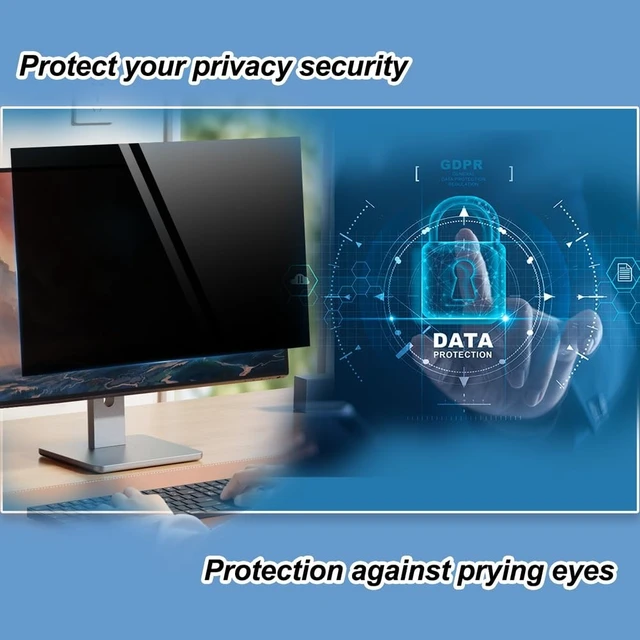 Alt view image 4 of 5 - TYLGDSGS 32 Inch Computer Monitor Privacy Screen for Widescreen Monitors
